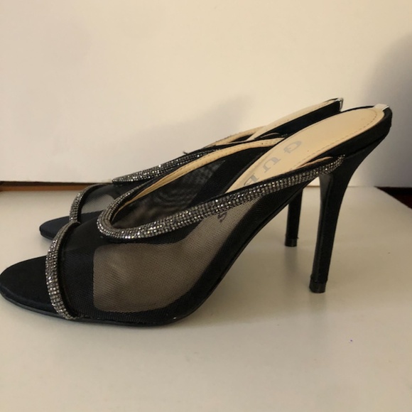 GUESS Mansa Rhinestone Mesh Heels - Picture 12 of 14